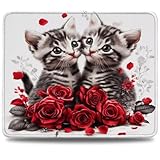 【Surface Ultra-lisse du Tapis de Souris】 La surface de ce tapis de souris gaming est fabriquée en lycra haute densité et bénéficie d'un traitement haute pression. La souris glisse rapidement et avec précision grâce à sa surface lisse. Compatible avec tous les types de souris, laser et optiques.