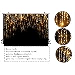 LTLYH 7x5ft Black and Golden Backdrop Roaring 20s Backdrop Happy New Year Backdrp 2026 Masquerade Background Vintage Astract Background for Family Birthday Party Newborn Studio Props 242 - Image 3