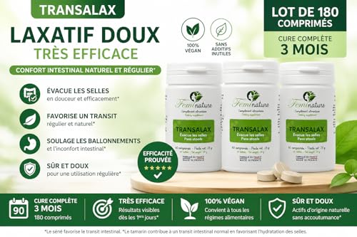 Féminature Laxatif Puissant Digestion Transit Intestinal 120 Comprimés - 2
