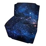 ASDTEHCY Funda de sofá, Aurora Starry Sky Space Starry Night Sky, funda de sofá elástica para una sola persona