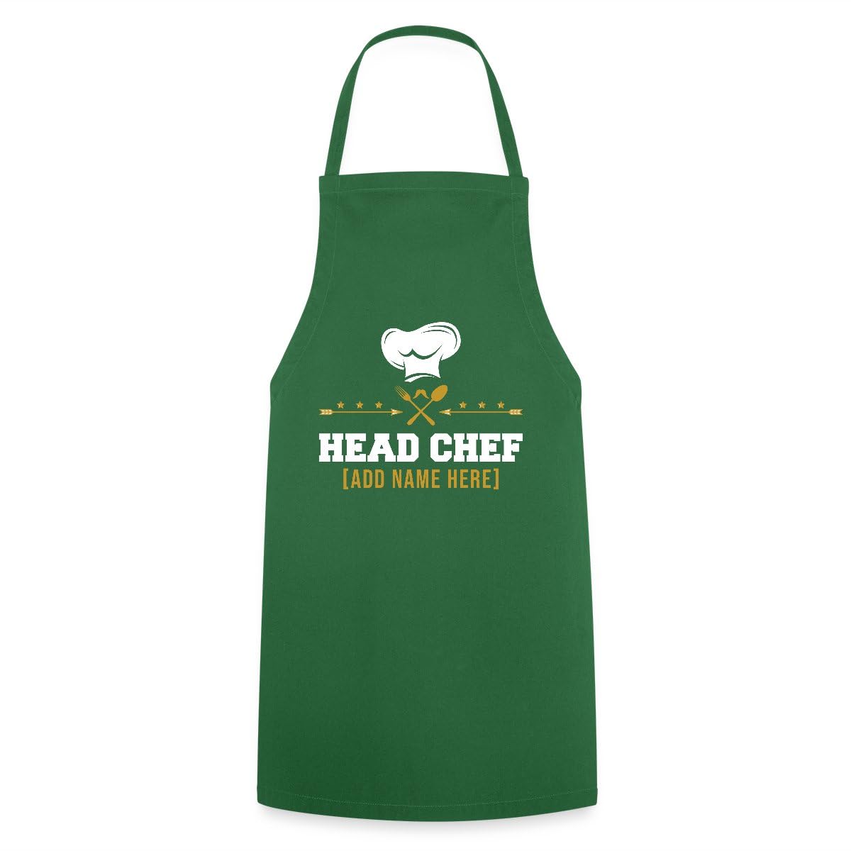 Spreadshirt Custom Cooking Apron Head Chef With Name Apron