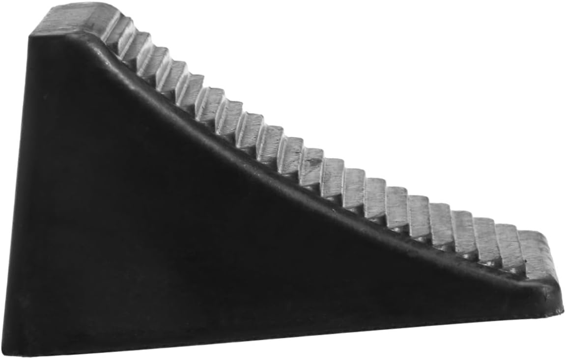 SOLUSTRE 2pcs Solid Rubber Wheel Chock Heavy Duty Car Slip Device Stabilizer for Rv Trailer Wheels