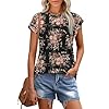 WEESO-Womens-Summer-Tops-Trendy-2025-Cap-Sleeve-T-Shirts-Crew-Neck-Pleated-Front-Clothes-Fashion WEESO Womens Summer Tops Trendy 2025 Cap Sleeve T Shirts Crew Neck Pleated Front Clothes Fashion