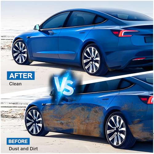 Image of Mudflaps for Tesla Model 3 Accessories 2025 /2024, No Drilling No Tape All Weather Protector Tire Mudguards, TPE Splash Guards 2025 Upgraded Version, 4 Sets