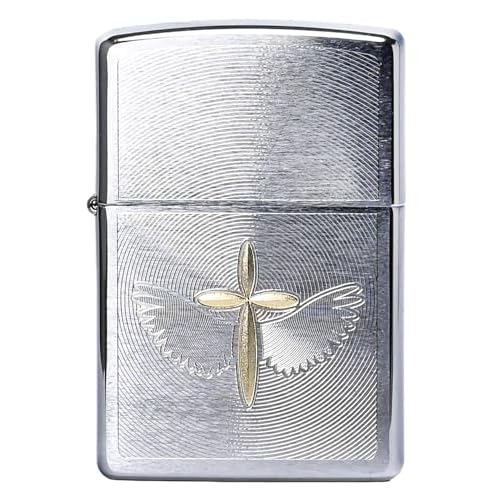 ZIPPO ジッポー ライター スピリチュアル クロスデザイン 十字架 シルバー 46479 [並行輸入品]