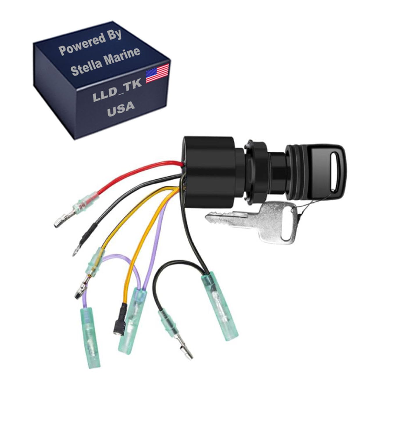 Amazon.com: Ignition Key Switch Mercury Outboard 6 Wire Push to