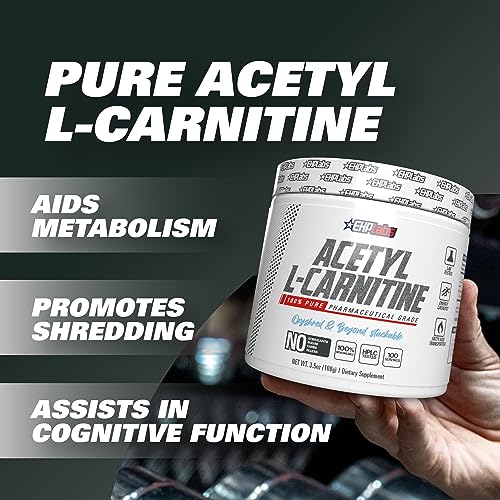 EHPlabs Acetyl L Carnitine Powder, Supports Natural Energy Production, Supports Metabolism, Assists in Healthy Brain Function, Supports Heart Health, Vegan, Gluten Free, Non GMO, 100 Serving, 500g - Image 4