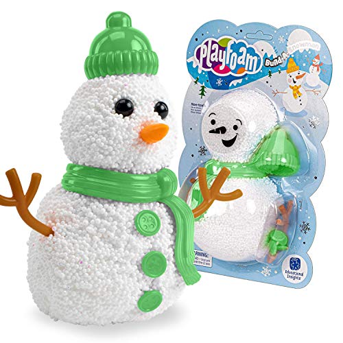 image for Educational Insights Playfoam Build-a-Snowman Toy, Set of 3, Fidget Se