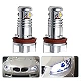 LED Angel Eyes Halo Ring Light,Maso Daytime Running Lights DRL H8 Bulbs for E92 E93 M3 E90 E82 E60 E70 E71