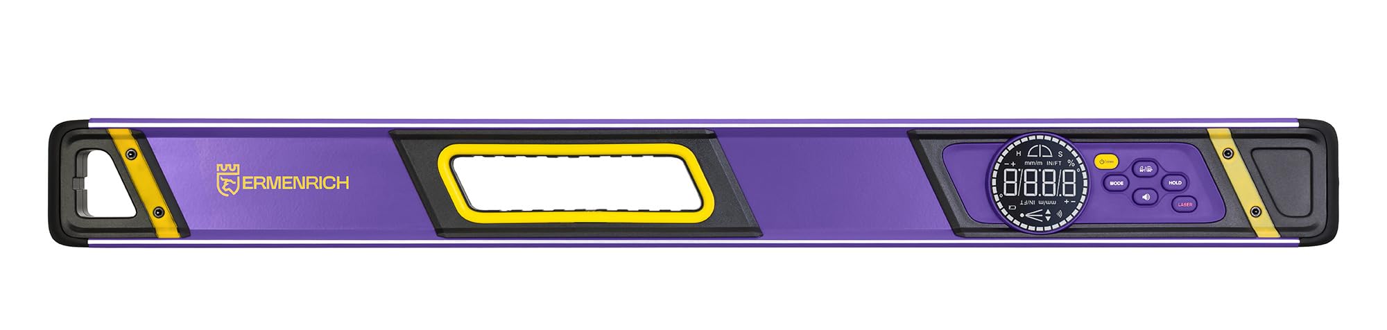 Verk LD60 Inclinometro Digitale, Livella a Bolla & Metro Laser | Strumento di Misura Angoli 3-in-1 con Laser a Croce Goniometro Elettronico Base Magnetica per Falegnameria e Fai da Te