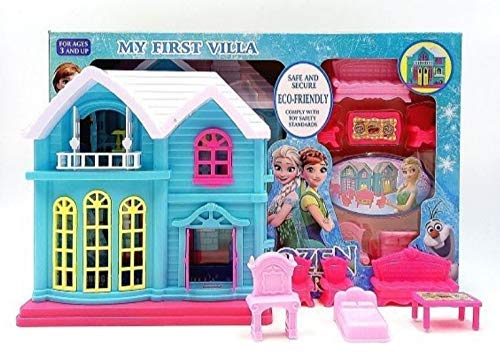 ANG Princess Doll House for Girls with Accessories/Play Set for Girls (Blue) (B08R9X7XJS) Amazon Price History, Amazon Price Tracker