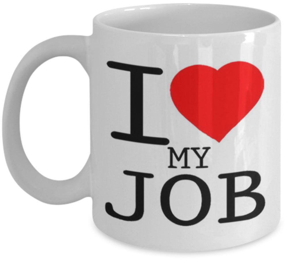 I Love Heart My Job Work Gift Mug