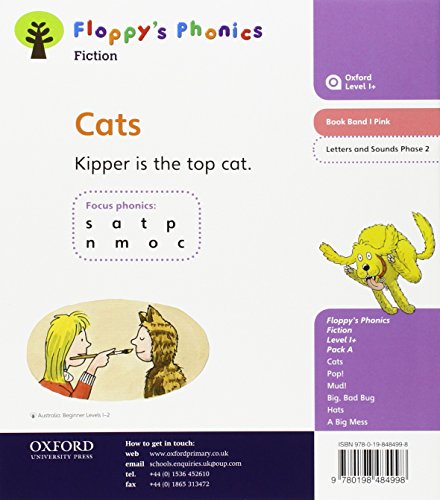 Oxford Reading Tree: Level 1+: Floppy's Phonics Fiction: Pack of 6