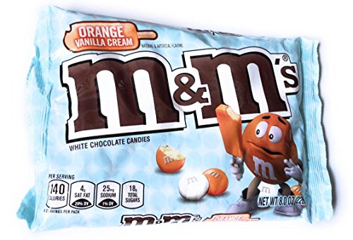 Orange Vanilla Cream M&M's! NEW! 8oz Bag! Delicious! White Chocolate with Refreshing Orange Vanilla...