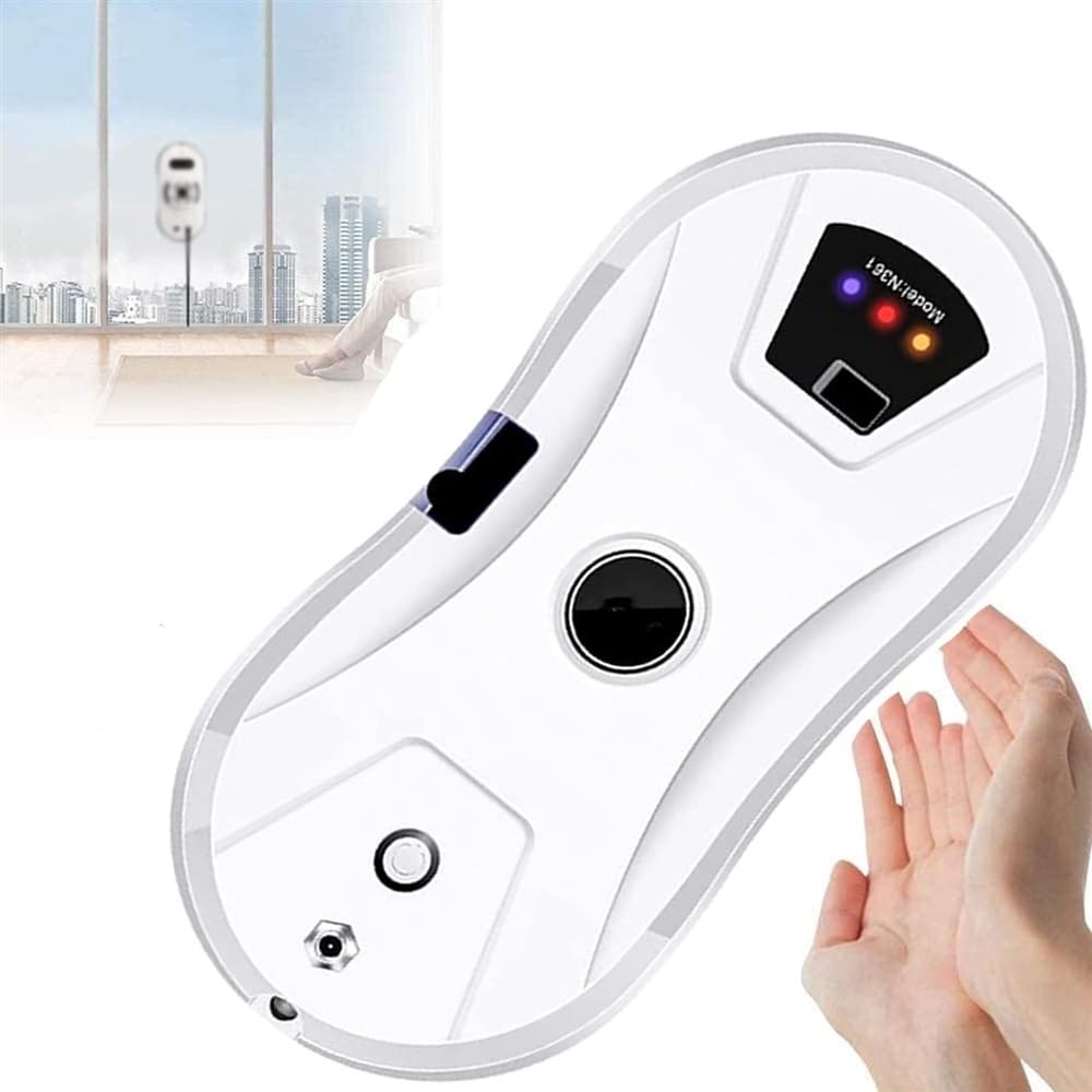 Robot nettoyeur de vitres avec pulvérisateur automatique et système anti-chute