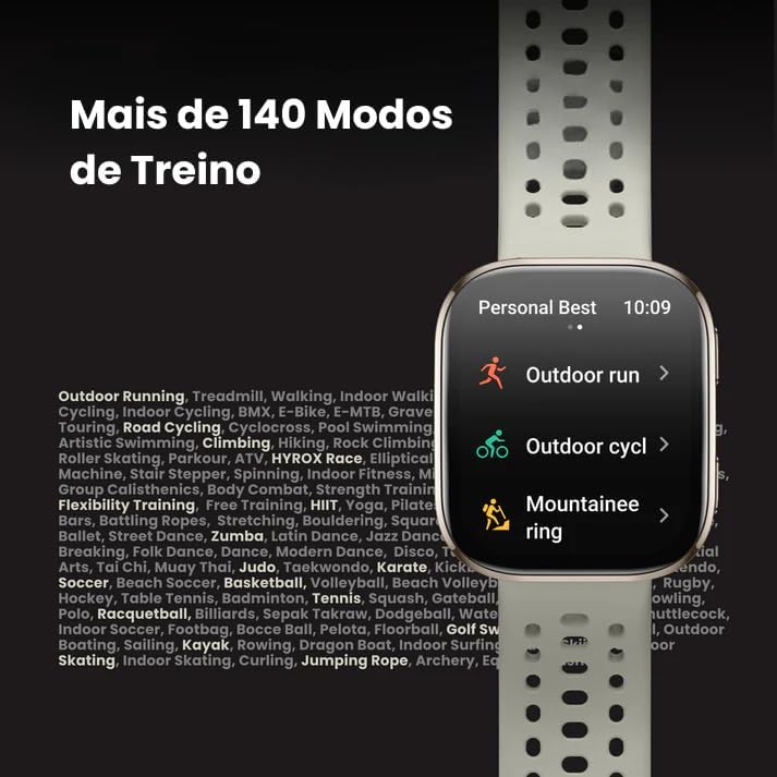 Miniatura 5 de Amazfit Bip 6 - Reloj inteligente de 1.81 pulgadas, batería de 14 días, pantalla AMOLED de 1.97 pulgadas, GPS y mapas gratis, AI, llamadas y texto