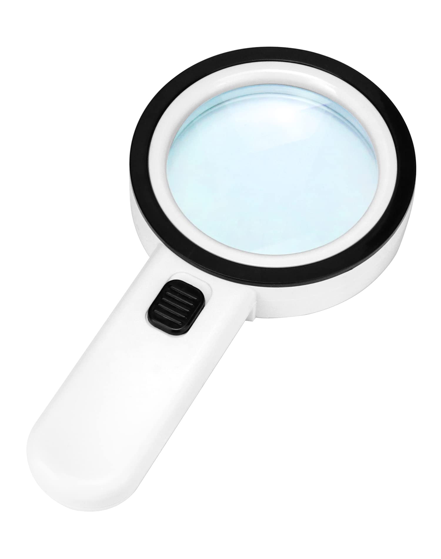 QWORK® 30X Lupa de Lectura, con 12 Luces LED, Lupa de Lectura con luz, para Lectura, Manualidades, joyería