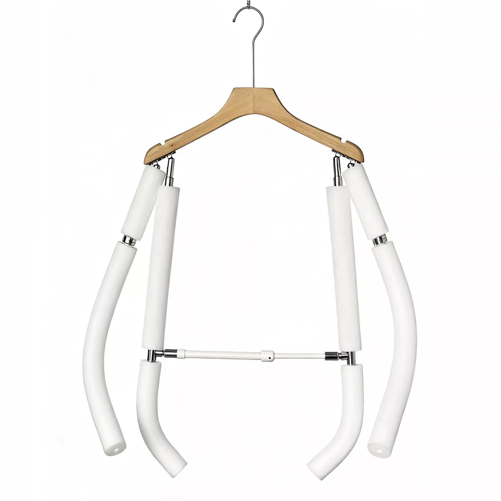 YNBSHGAA Adjustable Mannequin Coat Hanger, Invisible Rack for Clothing Photography, Freestanding Display Hanger for Shirts, Pants & Tops