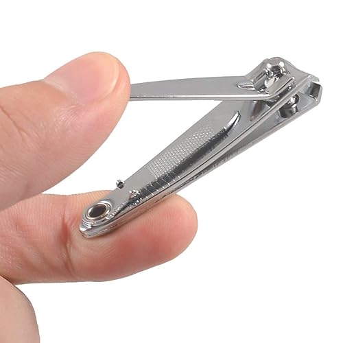 Miniatura 2 de Cortadores de uñas de metal afilado, 2 unidades, tono plateado