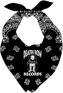 Fresh Pawz Death Row Logo Cooling Bandana for Dogs, Dog Cooling Bandana, Black