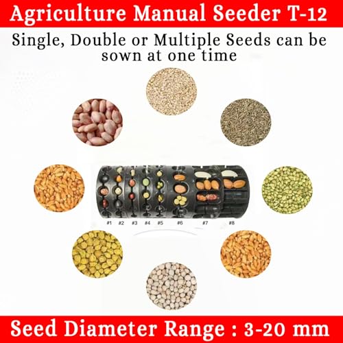 Image of OEM Agriculture 12 Big Teeth Seeder 12T | Manual Operated Seeding Machine for Various Seeds | Seed Spreader | Professional Quality Adjustable Dibbler | Seed Spreader