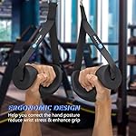 HXD-ERGO Ergonomic Exercise Handles for Cable Machine Attachments, Pilates, Strength Training Workout，Resistance Bands Heavy Duty Working Out Handles Accessories - Image 4