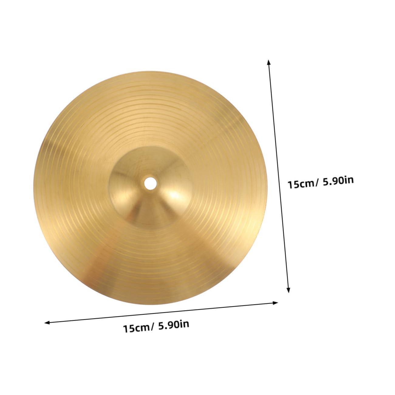 Garneck Brass Crash Cymbal for Drum Set Jazz Drum Cymbal Durable Percussion Instrument for Drum Kit Cymbals and Musical Instrument Enthusiasts