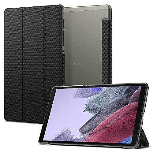 Image of Spigen Liquid Air Folio | Samsung Galaxy Tab A7 Lite Case [Magnetic Closure] [Trifold Stand] 8.7 inch Folio Full Cover | TPU+PU Leather - Black