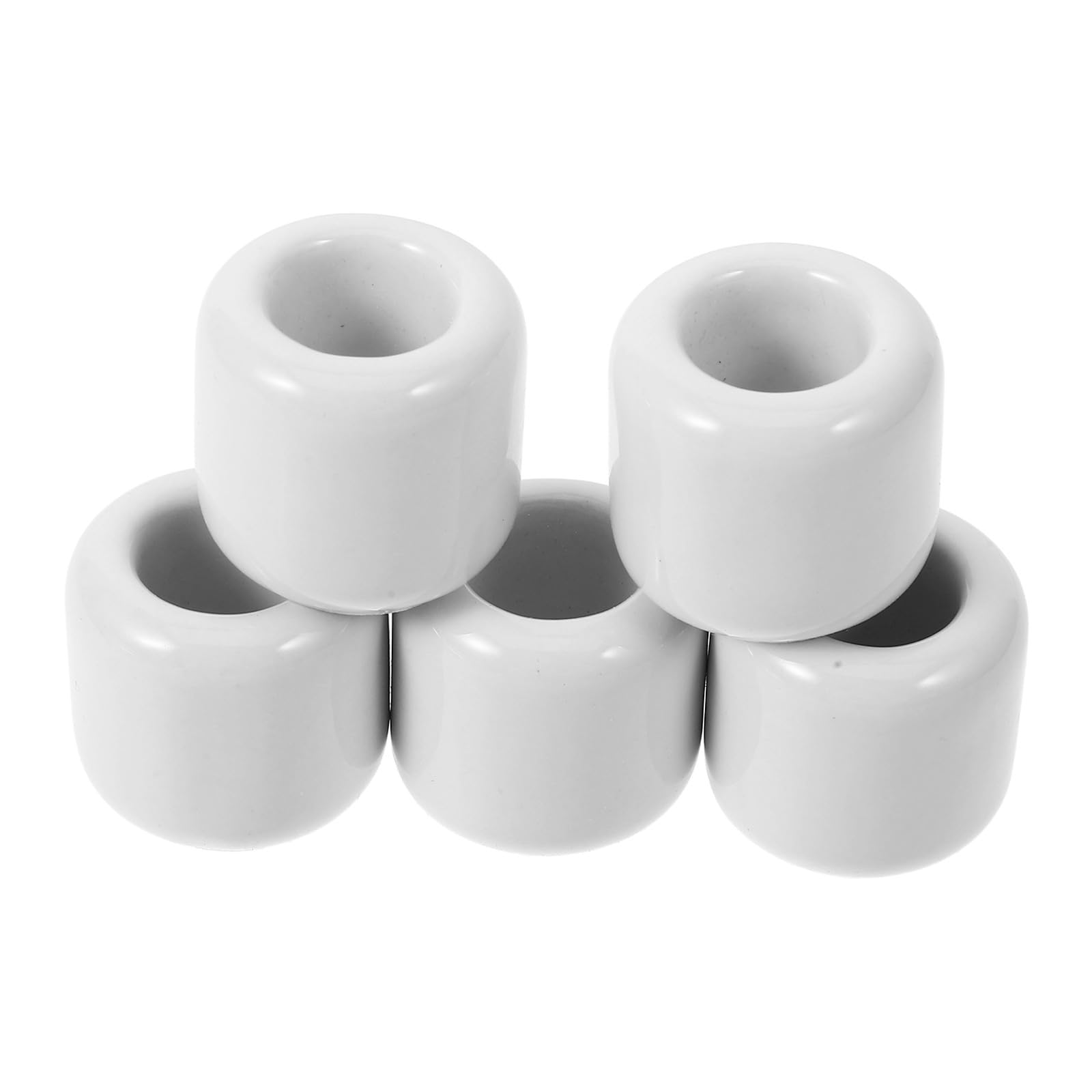 BESTOYARD 25 Pezzi Portacandele Ceramico Rotondo per Lumino, Set Decorativo