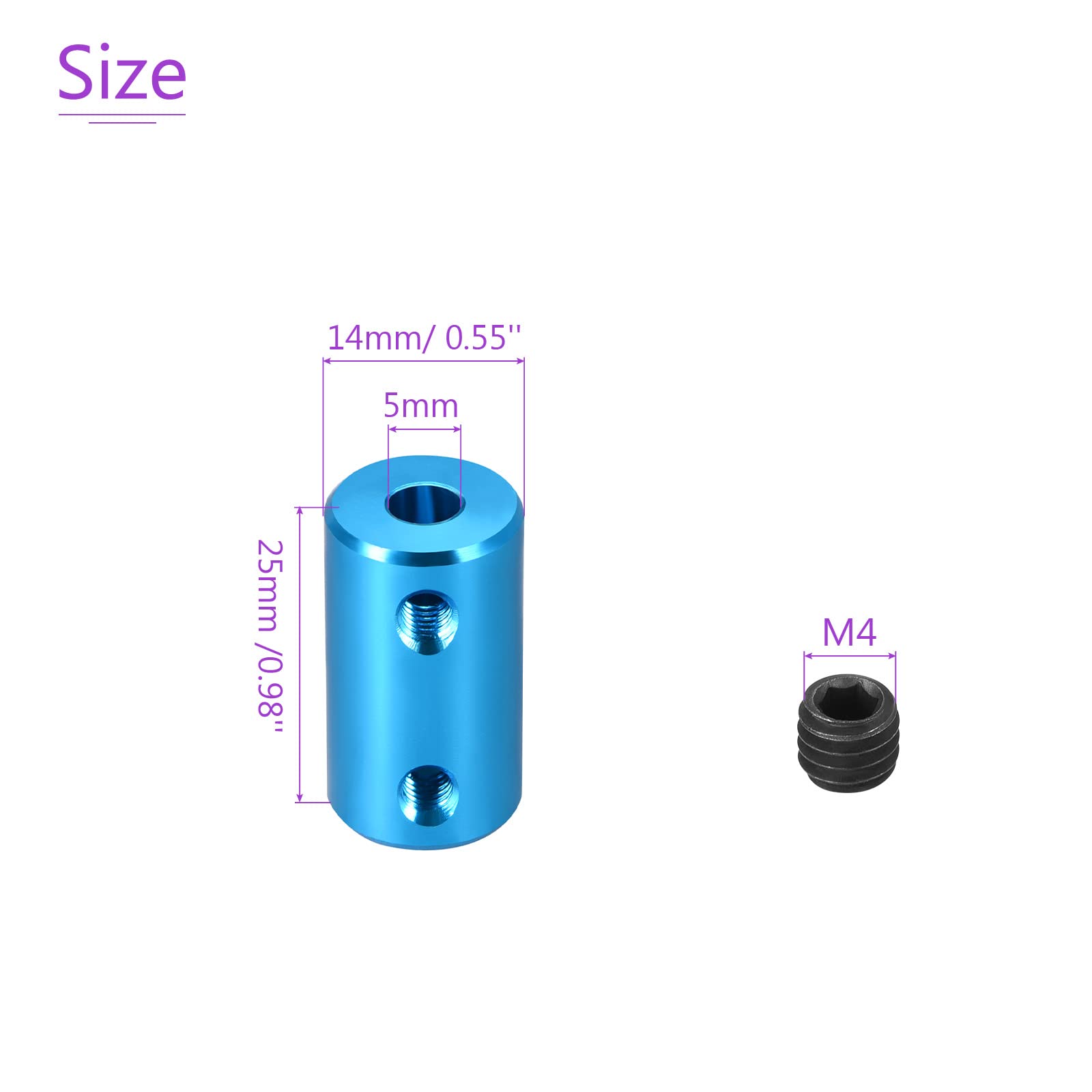Starre Wellenkupplung 6-6mm Für 3D-Drucker & Motoren – Alu-Legierung