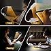 Gritin 16 LED Rechargeable Book Light for Reading in Bed- Eye Caring 3 Color Temperatures, Stepless Dimming Brightness, 80 Hrs Runtime, Lightweight Flexible Clip on Light for Book Lovers-White