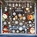 White Snowflakes Window Decorations Clings Decal Stickers Ornaments for Christmas Frozen Theme Party New Year Supplies-3 Sheets, 81 pcs