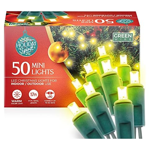 HOLIDAY SPIRIT Warm White LED String Lights Cover