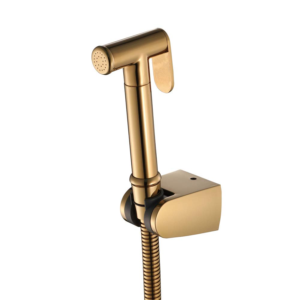 Kit de rociador de pañales de tela de alta presión, bidé de mano de latón montado en la pared para inodoros redondos, spray ajustable, fácil instalación, ideal para el cuidado del bebé e higiene