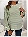 RoseSeek Women's Maternity Striped T Shirts Long Sleeve Crew Neck Drop Shoulder Fall Tops Maternity Clothes Green Large