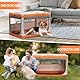 A 4 Pet Hundebox faltbar kleine Hunde Katze, Hundebox für Zuhause Soft tragebar Hundetransportbox Auto leicht zu verstauen mit montiertem Aluminium Rahmen, einstellbare Kompatibilität,S