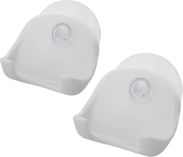 kwmobile Porta rasoio a ventosa - 2x Supporto porta lametta universale da parete - Organizer universale bagno per rasoi gancio da appendere - no trapano - 5