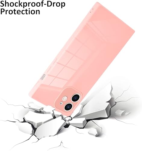Miniatura 9 de LSL Funda compatible para iPhone 12 Pro, cuadrada, de TPU suave, color blanco, anticaídas, antiarañazos, absorción de golpes, funda protectora