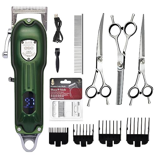 Dog Clippers for Grooming Pets Trimmer Low Noise Rechargeable Cordless Pet Shaver high-power with Stainless Steel Blade for Dogs and Cats Dog Clippers for Grooming Pets Trimmer Low Noise Rechargeable Cordless Pet Shaver high-power with Stainless Steel Blade for Dogs and Cats