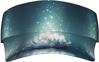 BHCASE Magic Lotus Floral Adult Sunshade Empty Top Hat :>> Durable and Stylish. Empty Top Design, Not Stuffy and Does Not Affect The Hair Black