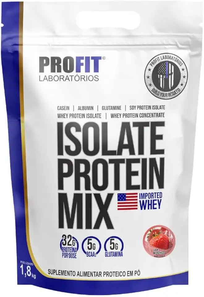 Isolate Protein Mix Profit 1,8kg Morango
