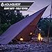 AquaQuest Safari Tarp – Lightweight Waterproof (5,000 mm) Seam-Taped Ripstop Rain Fly for Backpacking, Thru-Hiking & Hammock Camping – 13x10 Olive Drab