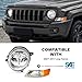 VRC For 2007-2017 Jeep Patriot 2007-2010 Compass Headlights Halogen Headlamp Assembly Replacement Pair Driver and Passenger Side (w/Corner Lights)
