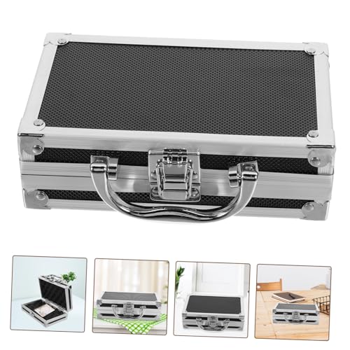 Portable Metal Briefcase Tool Box Durable Storage Case for Small Items Tools and Multipurpose Tool Holder for Home and Travel Use3