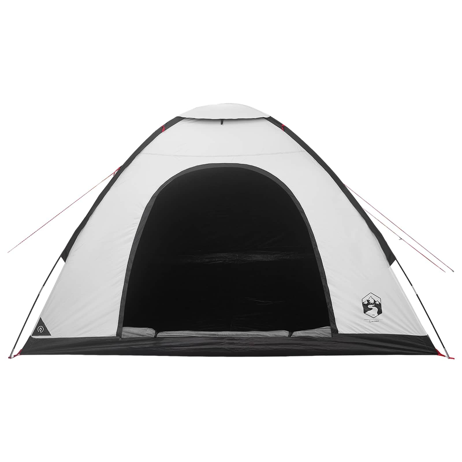 Tienda de campaña con techo blanco apagón 275 x 215 x 125 cm, 1 habitación, poliéster impermeable para 4 personas, fácil para familias, camping al aire libre para verano