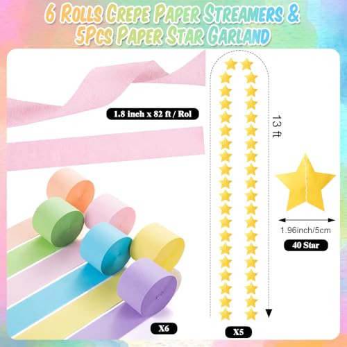 TaoBary Pastel Party Decorations 600 Sheet Paper Chain, Pastels, Same Size by TaoBary - Used condition - Image 5