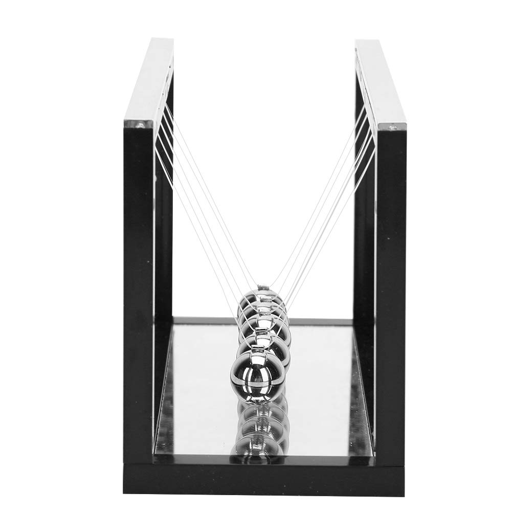 Sponsored Ad – Newton Cradle Balance Balls, Classic Newton Pendulum Swing Ball Decoration Craft Children Toy Gift, Educational Science Tool with Mirror for Living Room And Office (Black)