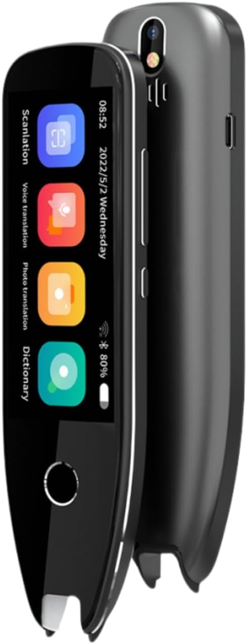 Translator Reading Scanner Pen, 134 Different Languages Translation Scanning Reading Pen for Dyslexia Multipurpose Scan Translator Smart Pen Reader Speak Recording for Business Students Adults