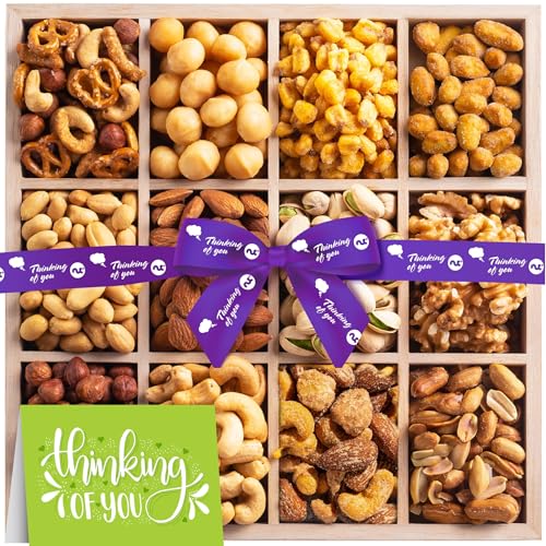 NUT CRAVINGS Gourmet Collection (12 Assortments) Thinking of You Nuts Gift