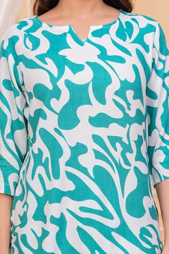 Image of Women's Printed Night Suit Set Pajama with Top Lightweight Soft & Comfy Sleepwear for Girls & Women